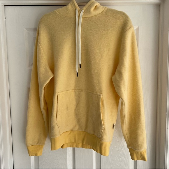 FEAT Yellow Fleece Blanket Blend Hoodie Unisex Fit S - Picture 4 of 12